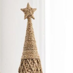 Olive & Cocoa Artisan Christmas Tree crafted of natural sisal fibers